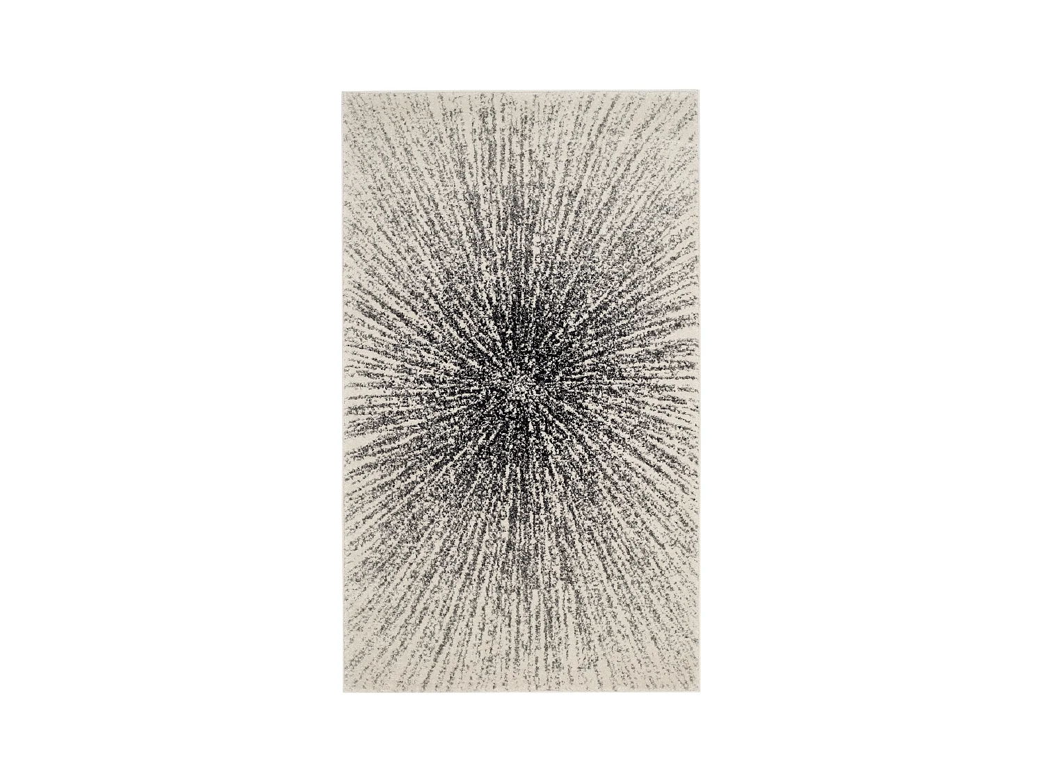Tapis Neutre/Noir 91 X 152 cm - Fiorella