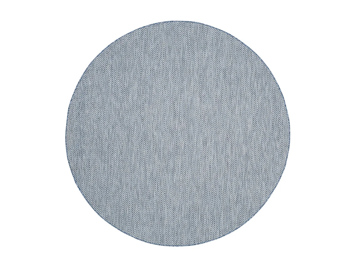 Tapis Bleu Marine/Gris 122 X 122 cm - Irina