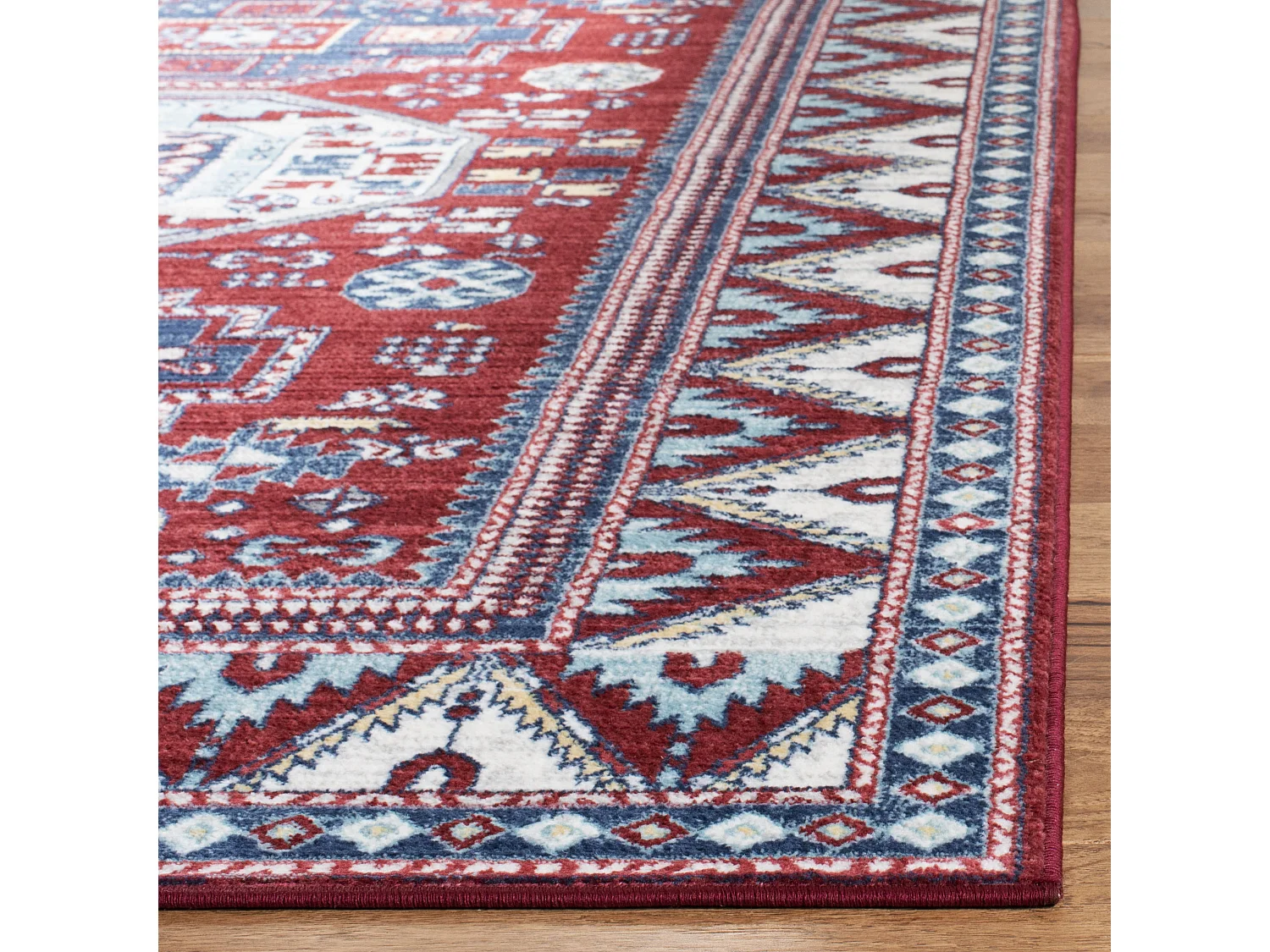 Tapis Rouge/Bleu 122 X 183 cm - Kara