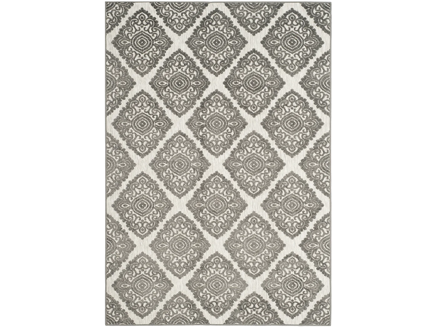 Tapis Neutre/Gris 122 X 183 cm - Wooster