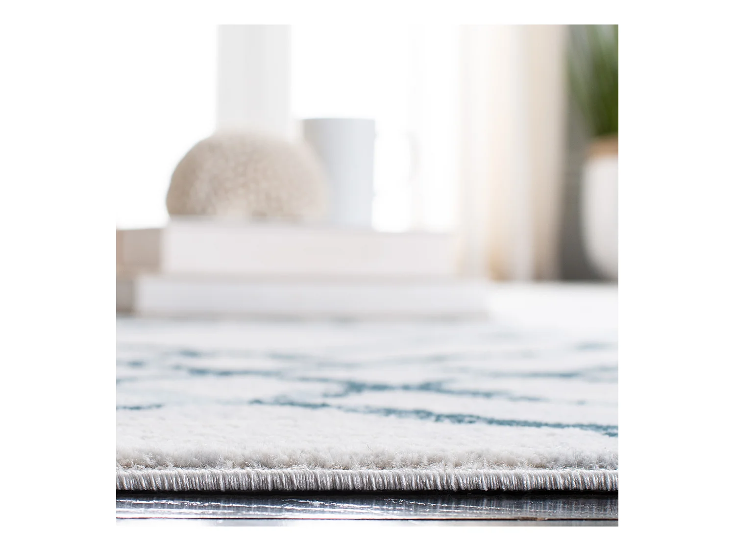 Tapis Neutre/Bleu 160 X 231 cm - Sylvia