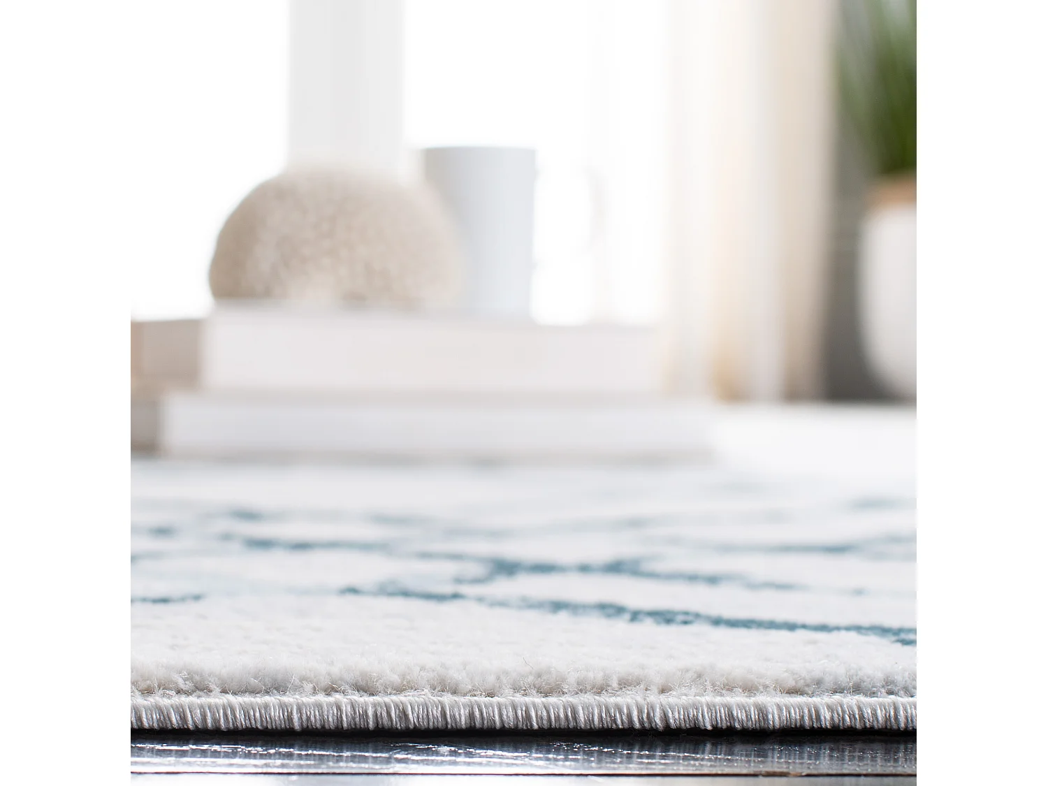 Tapis Neutre/Bleu 160 X 231 cm - Sylvia