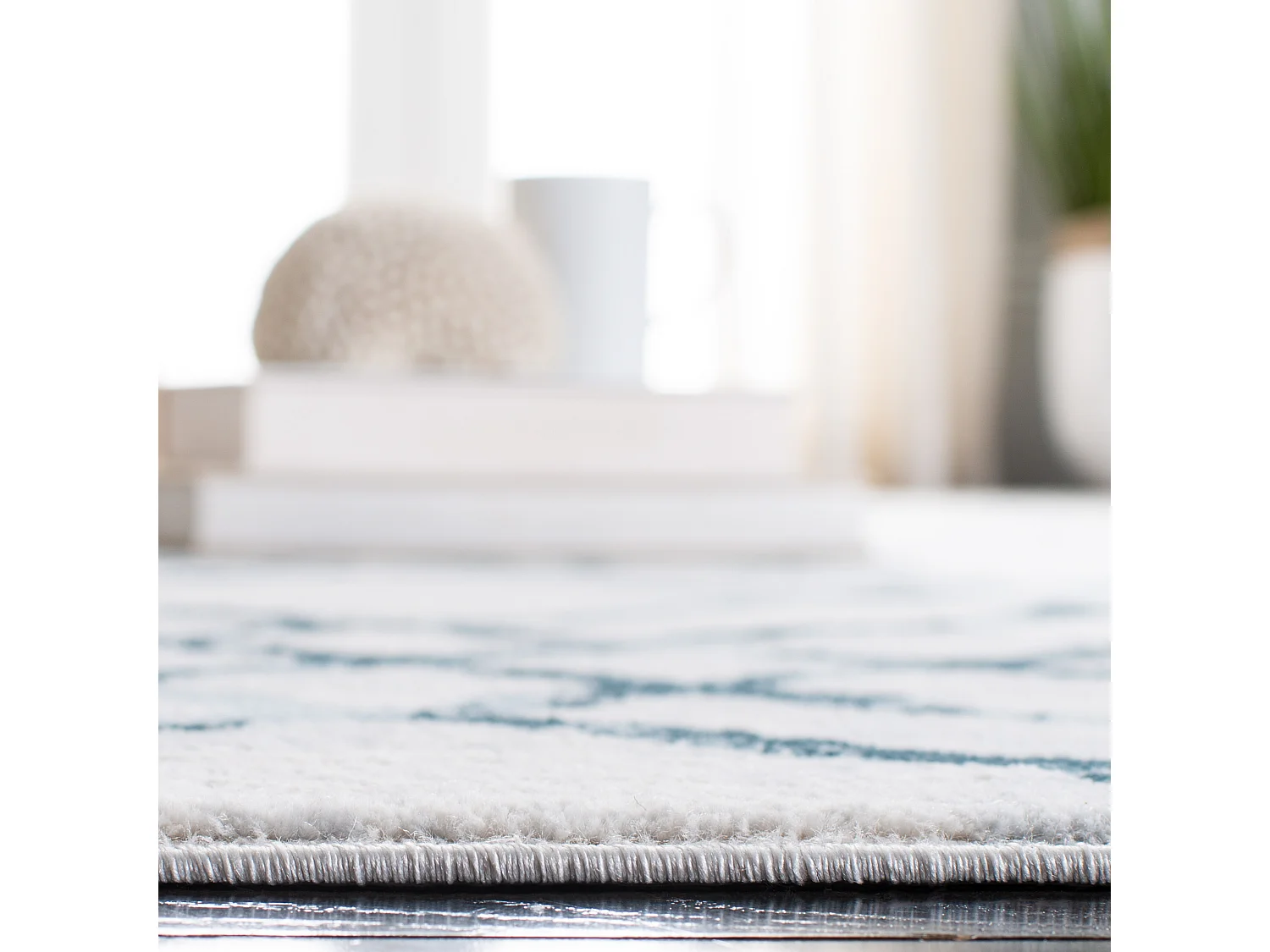 Tapis Neutre/Bleu 160 X 231 cm - Sylvia