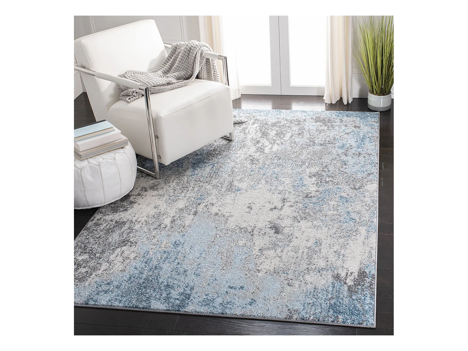 Tapis Gris/Bleu 122 X 183 cm - London