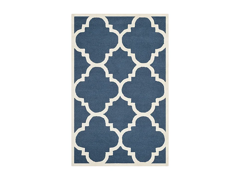 Tapis Bleu Marine/Neutre 152 X 244 cm - Lenora