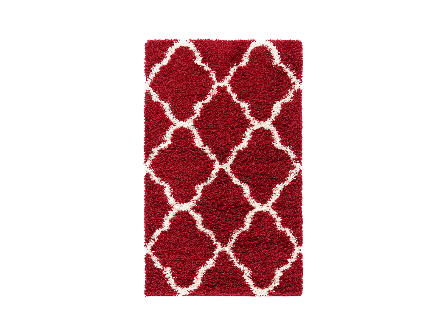 Tapis Rouge/Neutre 91 X 152 cm - Aldo