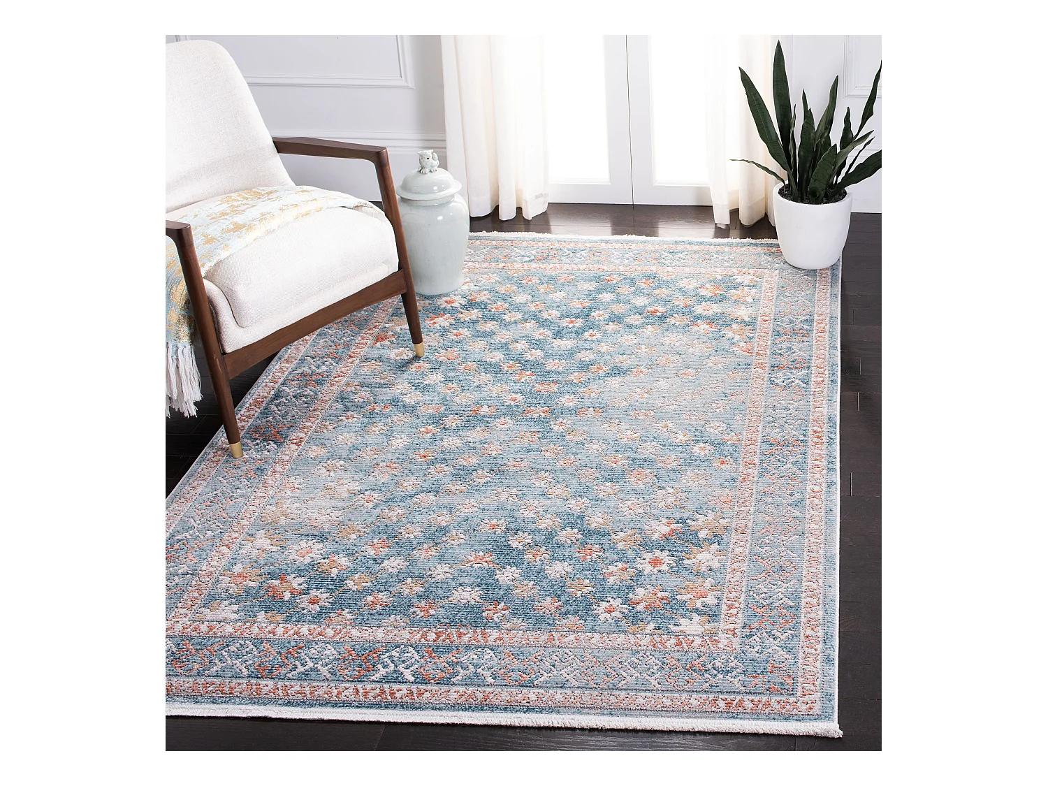 Tapis Bleu/Rose 160 X 229 cm - Briana