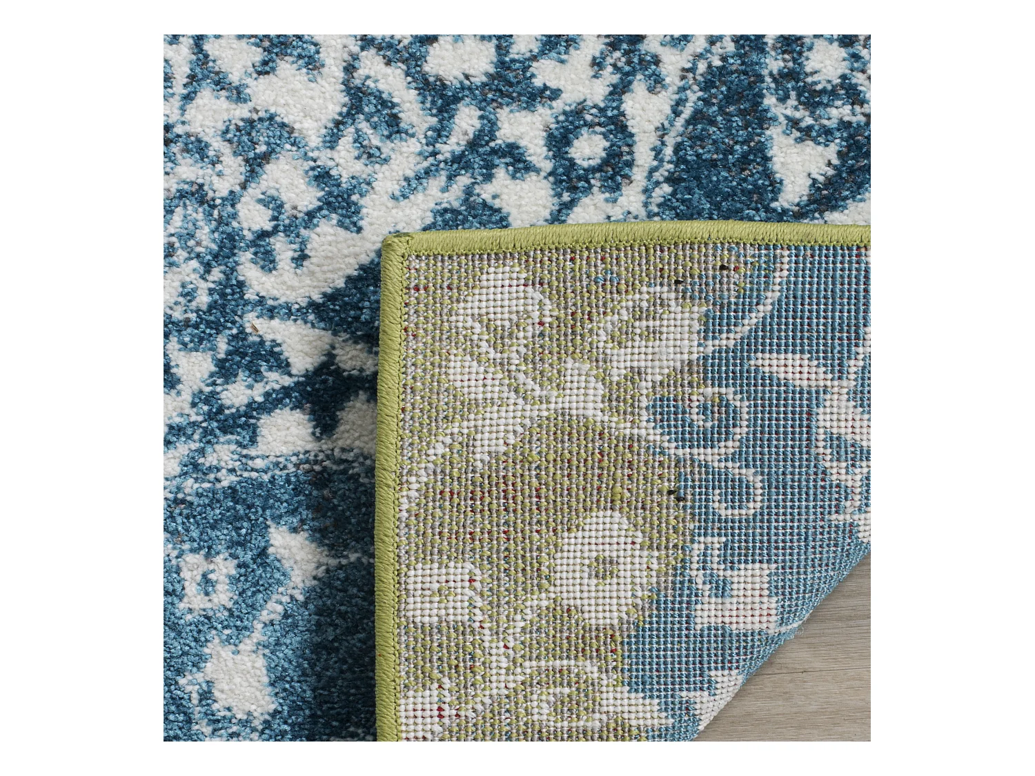 Tapis Neutre/Bleu 79 X 152 cm - Trinity