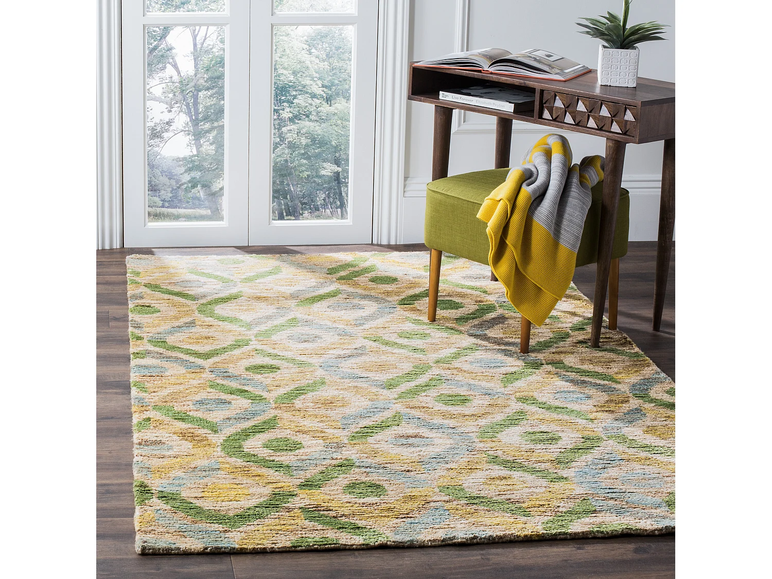 Tapis Neutre/Bleu 152 X 244 cm - Sila