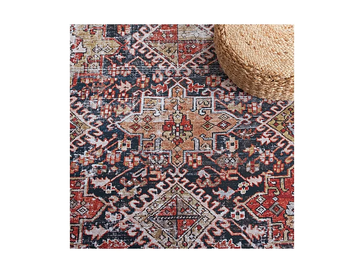 Tapis Bleu marine/rouille 244 X 305 cm - Minna