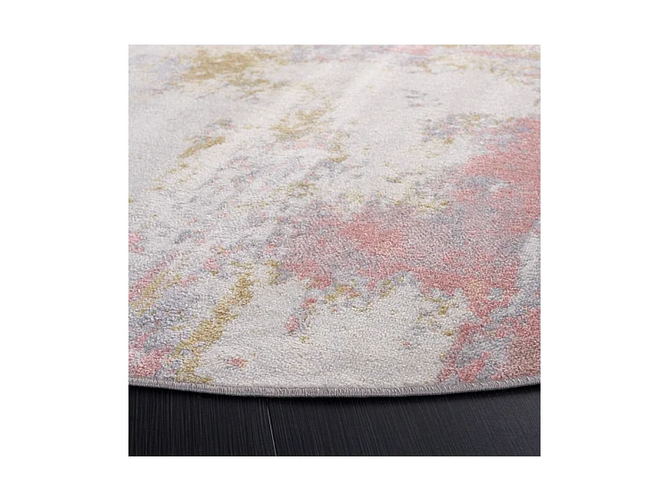 Tapis Rose/Gris 201 X 201 cm - Marcelline