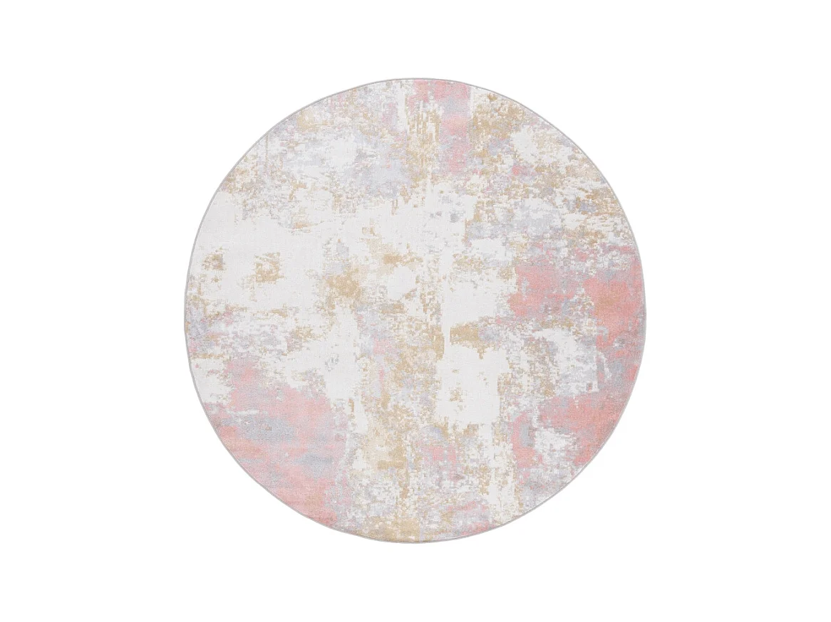 Tapis Rose/Gris 201 X 201 cm - Marcelline