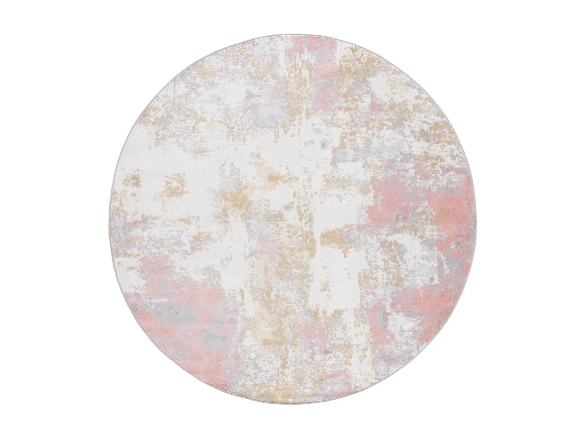 Tapis Rose/Gris 201 X 201 cm - Marcelline