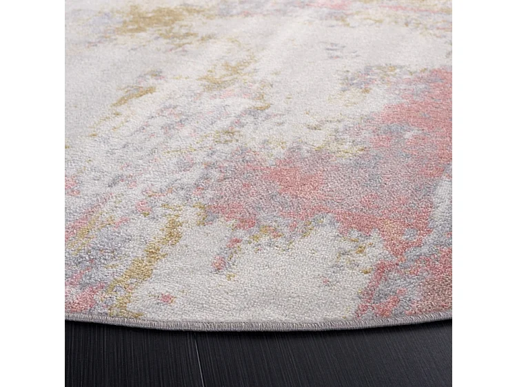 Tapis Rose/Gris 201 X 201 cm - Marcelline