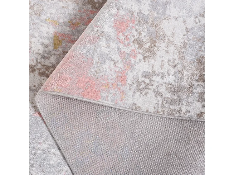 Tapis Rose/Gris 201 X 201 cm - Marcelline