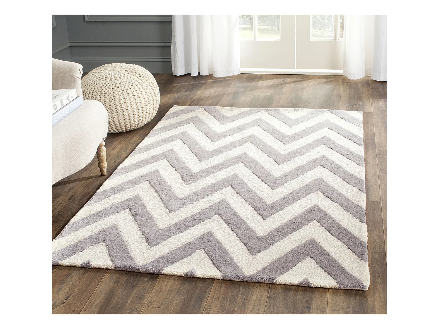 Tapis Gris/Neutre 122 X 183 cm - Stella