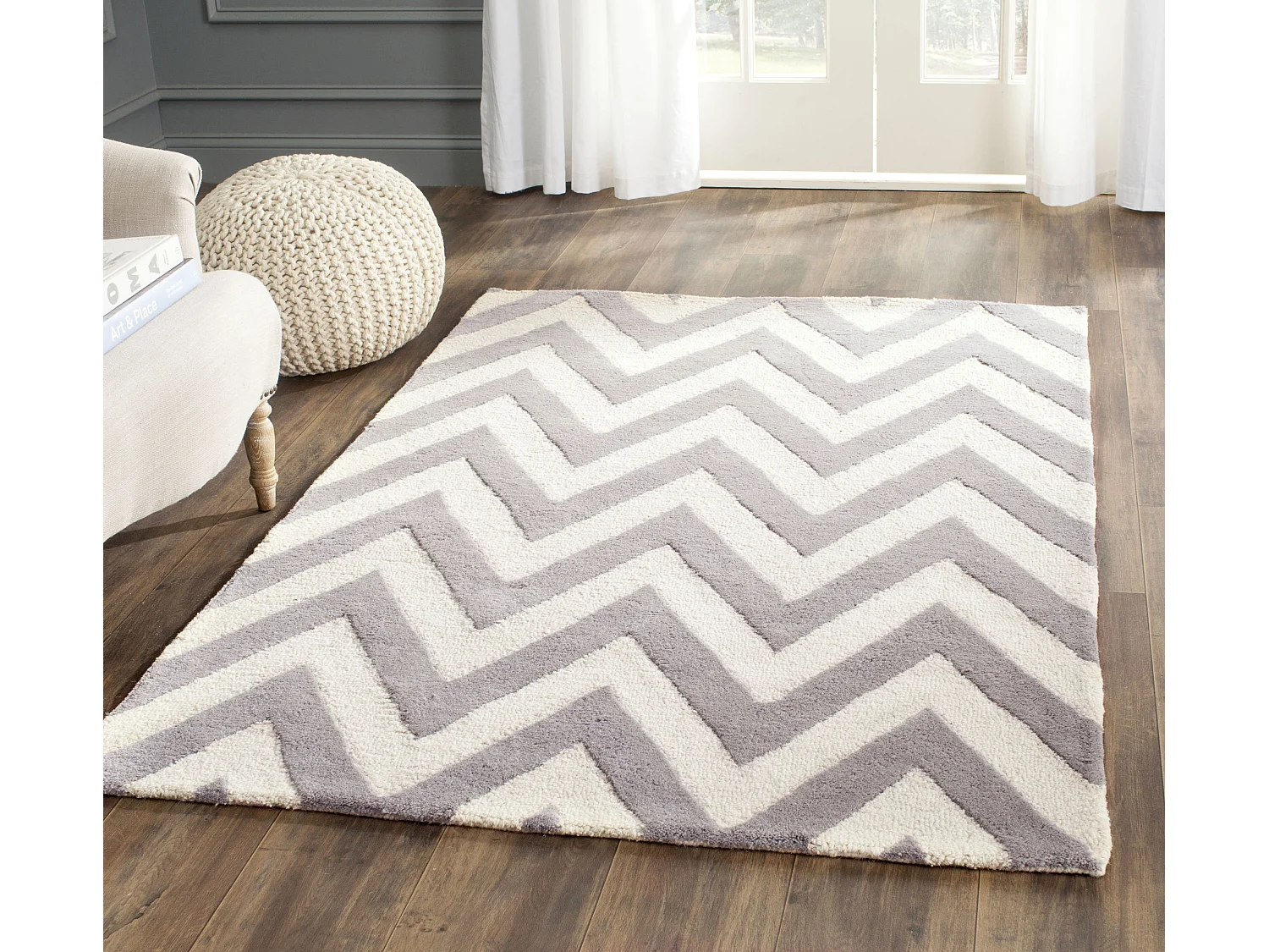 Tapis Gris/Neutre 122 X 183 cm - Stella