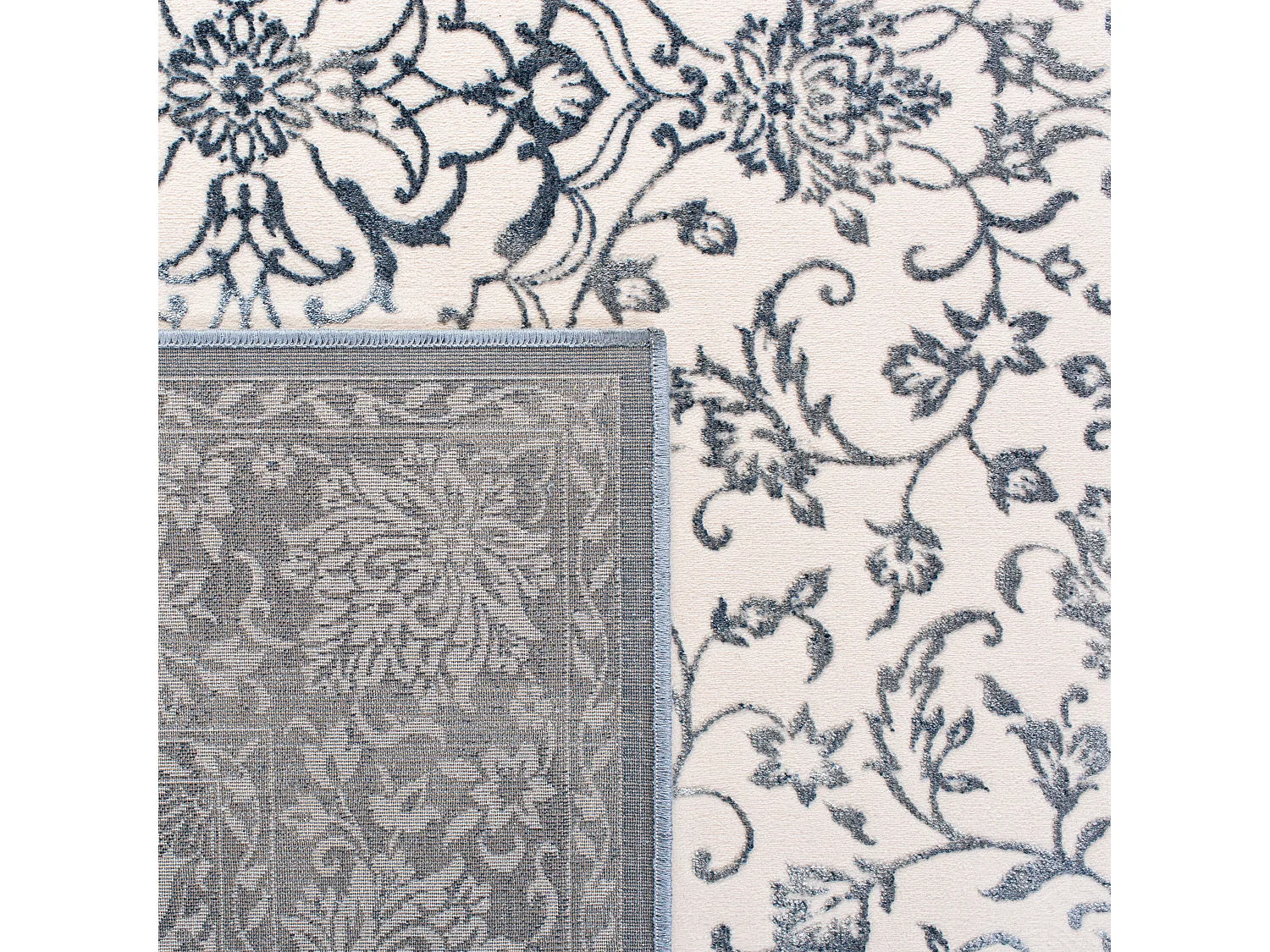 Tapis Bleu Marine/Neutre 99 X 140 cm - Alicia