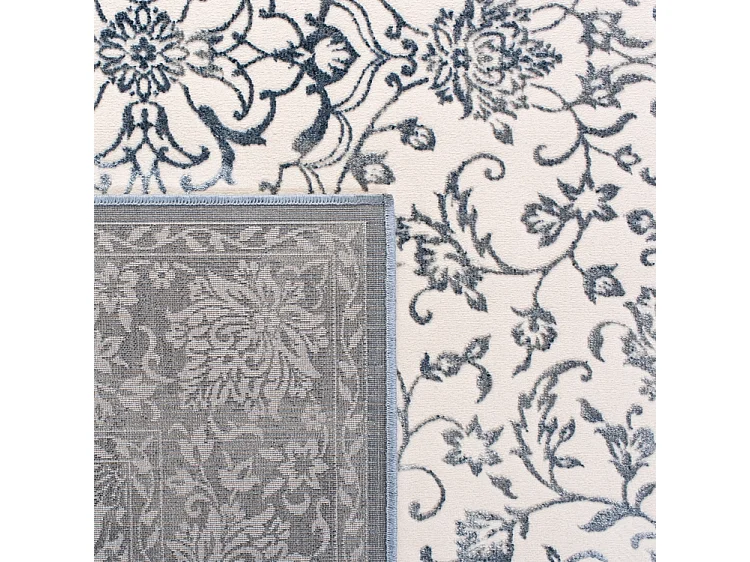 Tapis Bleu Marine/Neutre 99 X 140 cm - Alicia