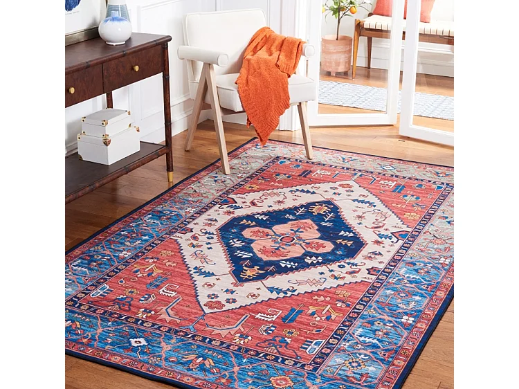 Tapis Rouille/Bleu 122 X 183 cm - Leilani