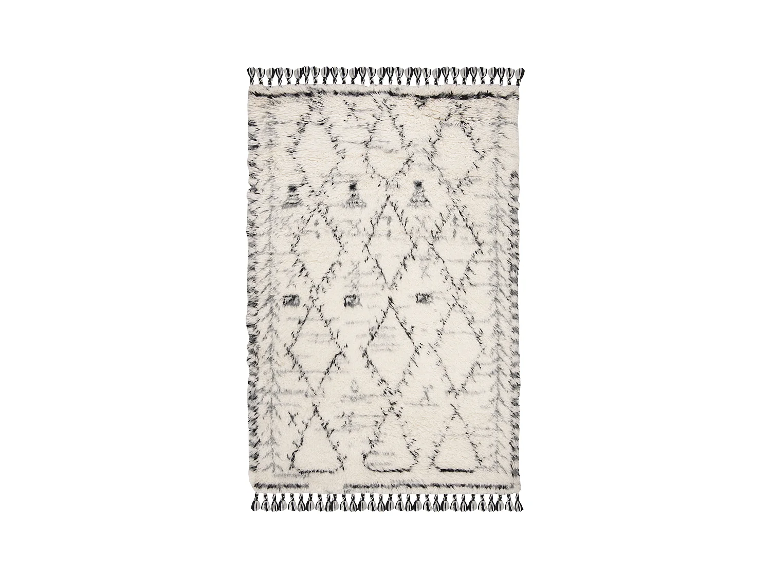 Tapis Neutre/Noir 160 X 229 cm - Estel