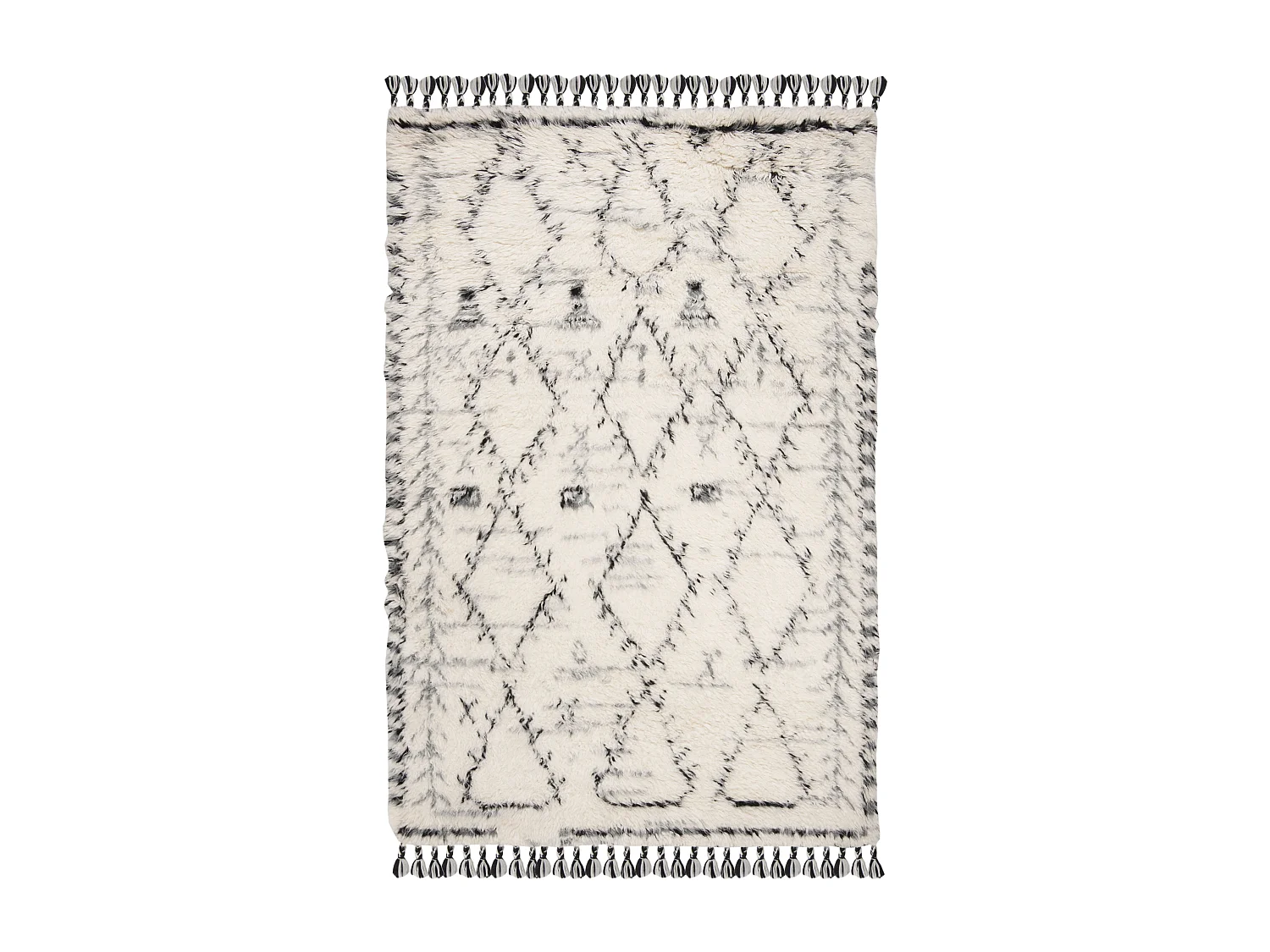 Tapis Neutre/Noir 160 X 229 cm - Estel