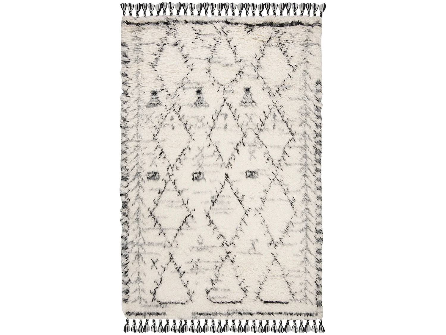 Tapis Neutre/Noir 160 X 229 cm - Estel
