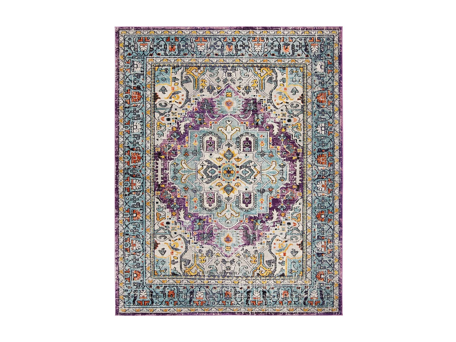 Tapis Violet/Bleu 235 x 305 cm - Arya Area