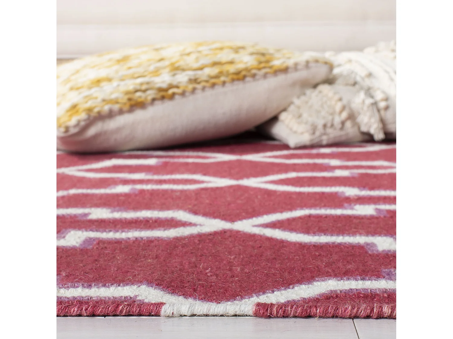 Tapis Rouge/Neutre 122 X 183 cm - Nico