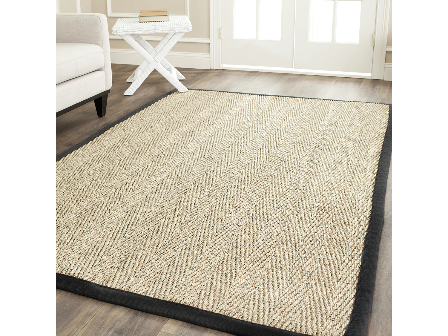 Tapis Neutre/Noir 152 X 244 cm - Winifred