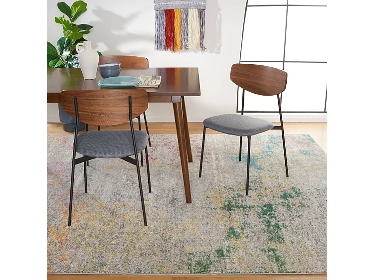 Tapis Gris/Or 274 X 366 cm - Julia