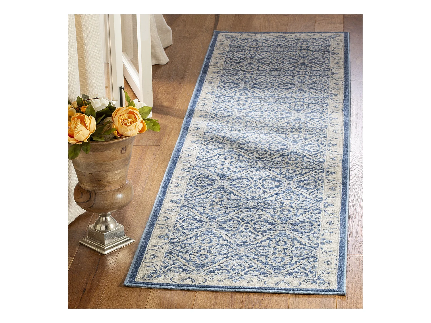 Tapis Bleu/Neutre 61 X 244 cm - Bryn