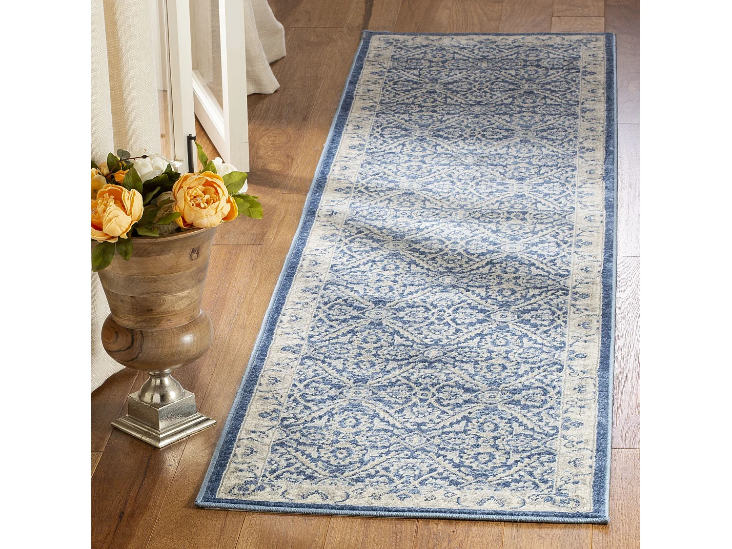 Tapis Bleu/Neutre 61 X 244 cm - Bryn
