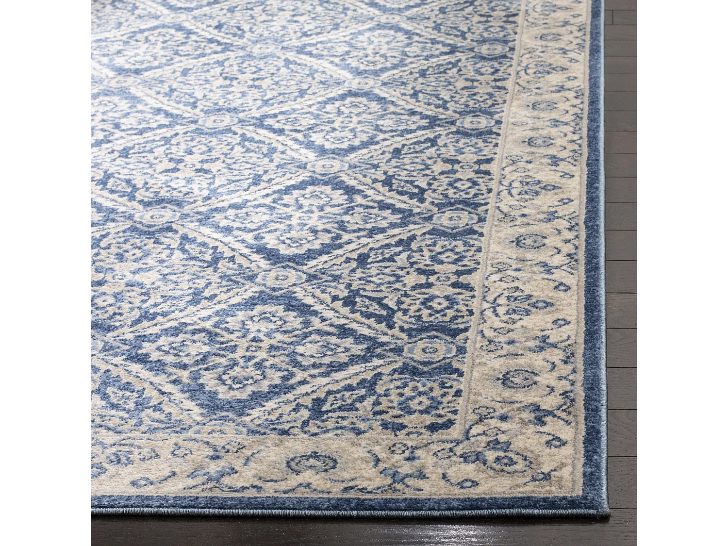 Tapis Bleu/Neutre 61 X 244 cm - Bryn