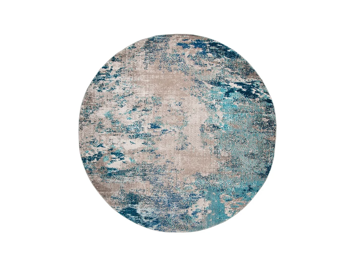 Tapis Bleu/Beige 244 X 244 cm - Julia