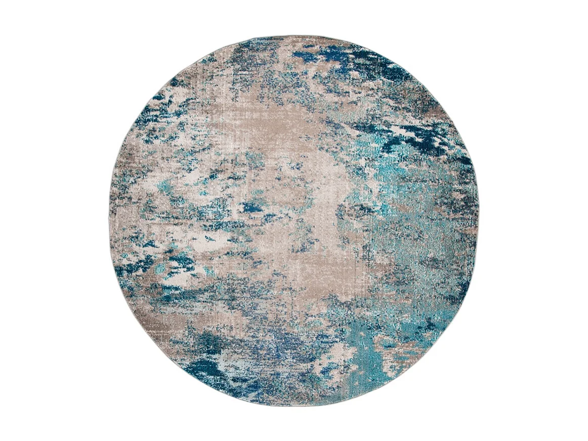 Tapis Bleu/Beige 244 X 244 cm - Julia