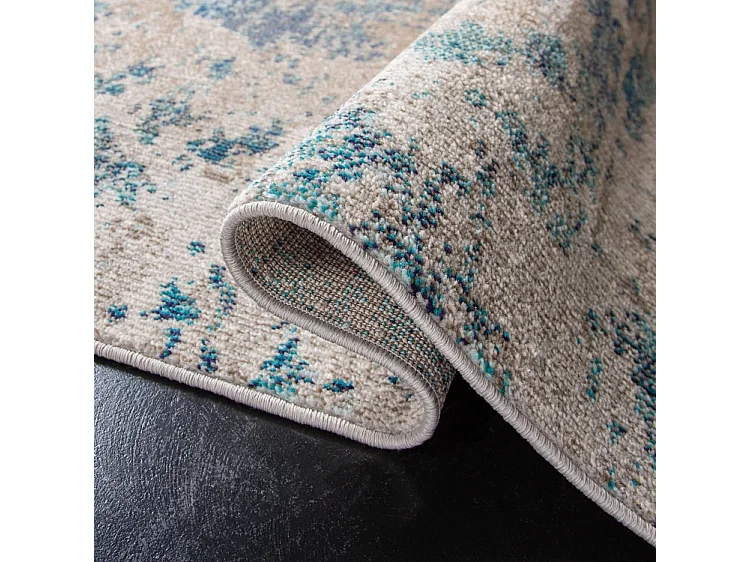 Tapis Bleu/Beige 244 X 244 cm - Julia