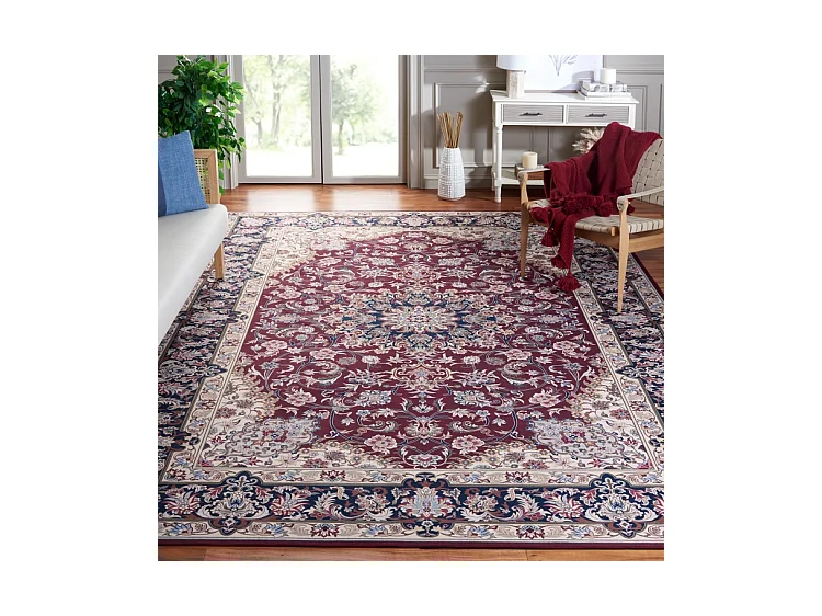 Tapis Rouge/Bleu Marine 244 X 305 cm - Serenade