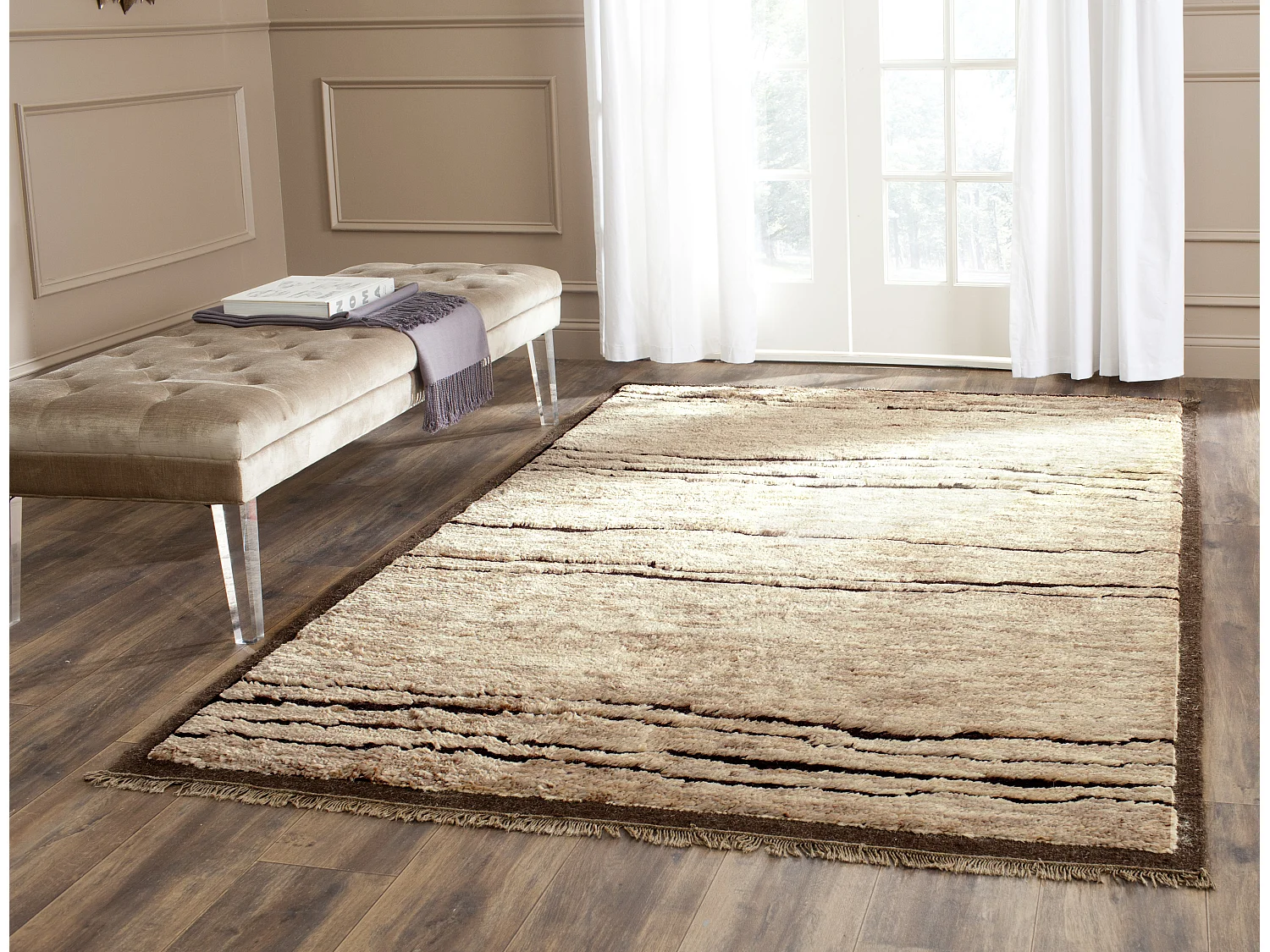 Tapis Marron/Multicolore 152 X 244 cm - Hallie