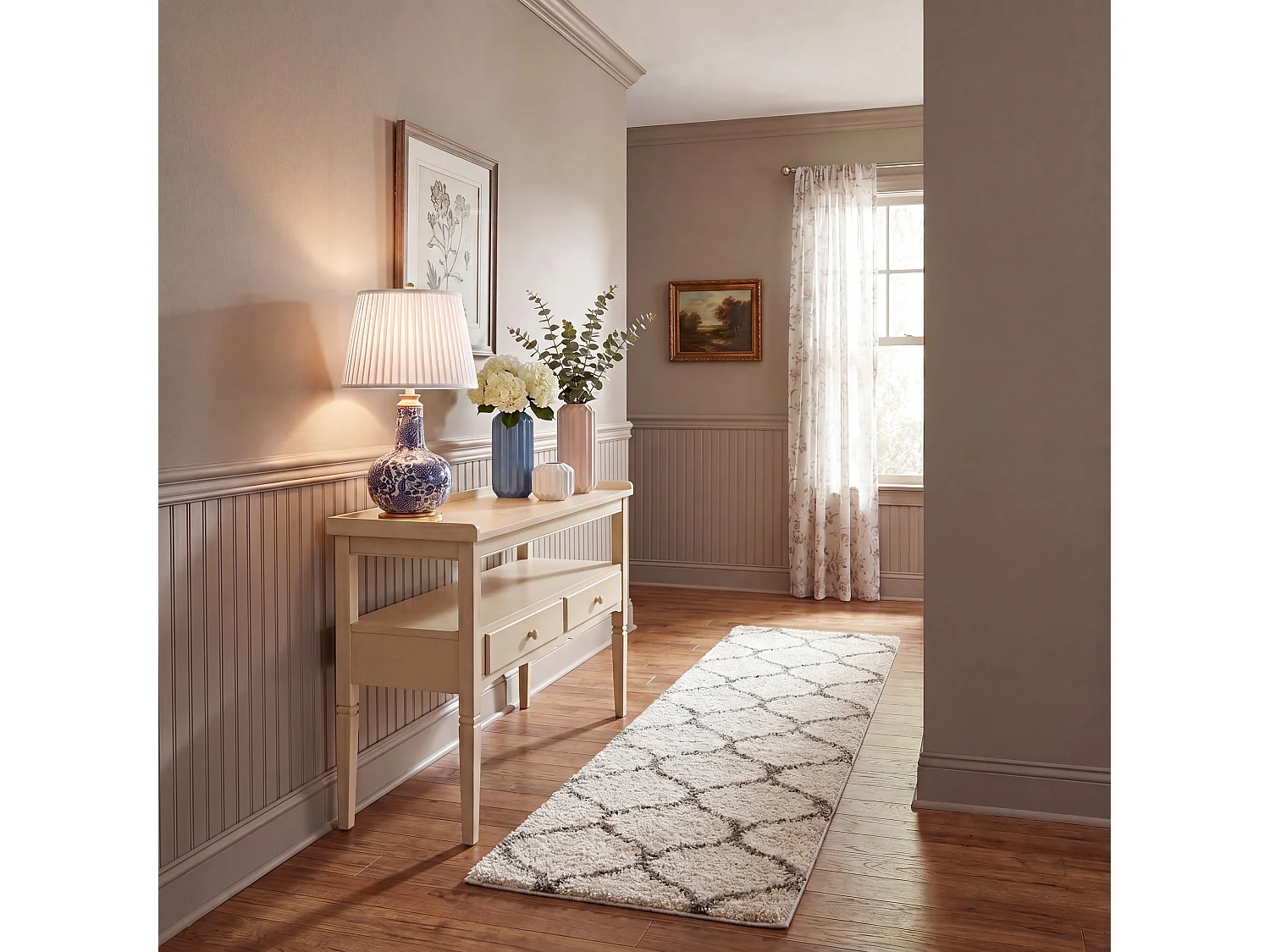 Tapis Neutre/Gris 69 X 244 cm - Zoey