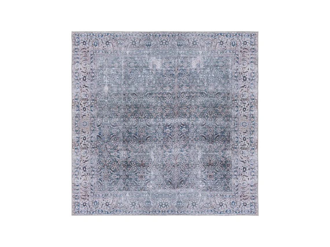 Tapis Bleu/Beige 183 X 183 cm - Sapphira