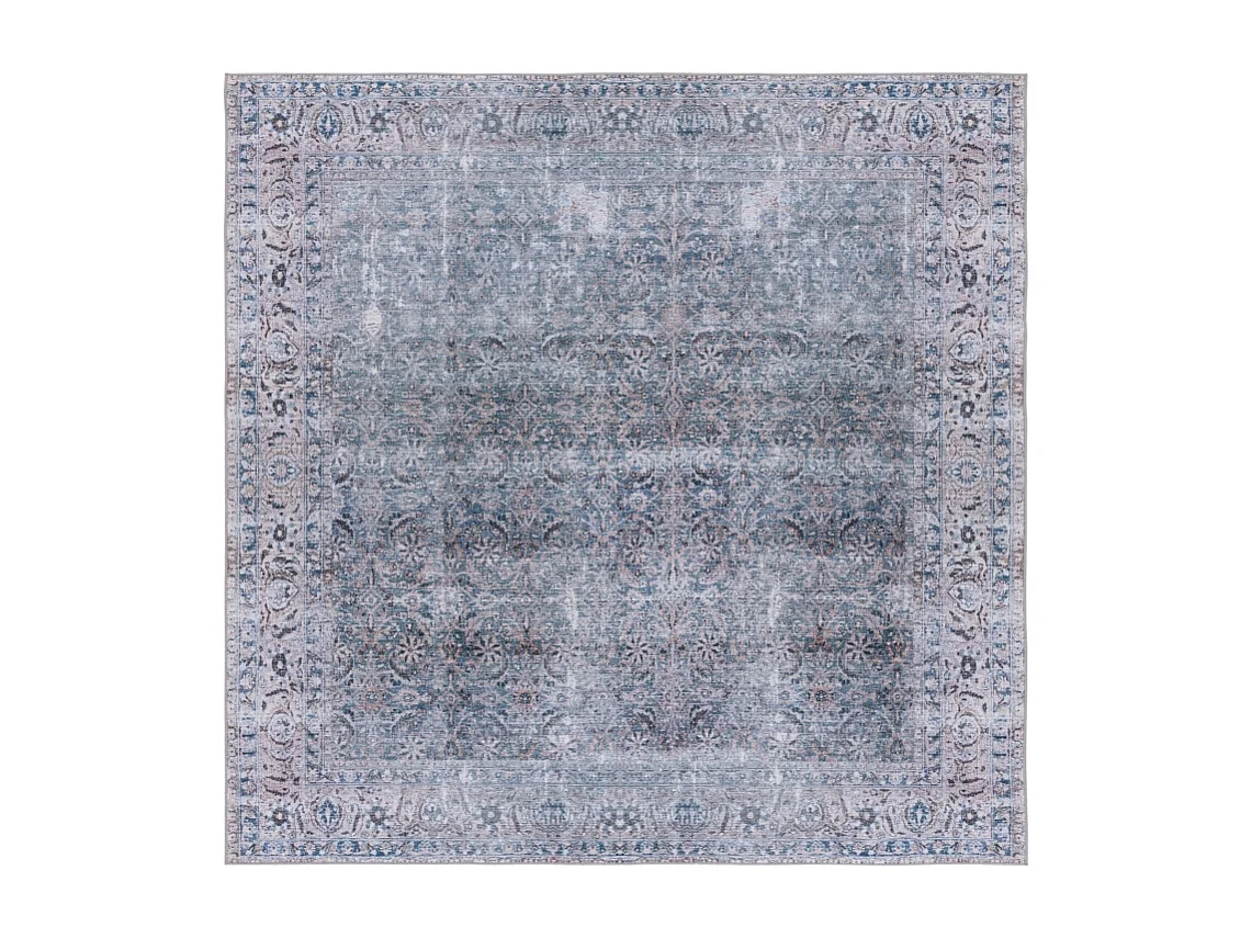 Tapis Bleu/Beige 183 X 183 cm - Sapphira