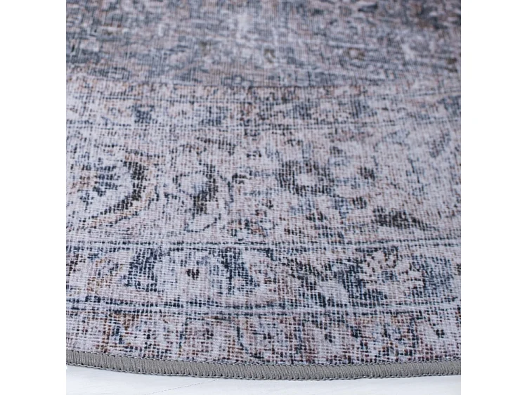 Tapis Bleu/Beige 183 X 183 cm - Sapphira