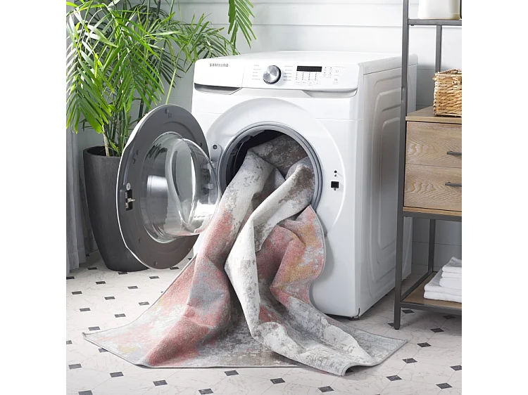 Tapis Rose/Gris 66 X 244 cm - Marcelline