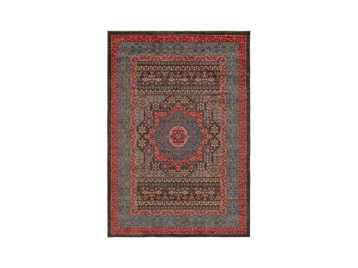 Tapis Bleu/Rouge 155 X 231 cm - Sutton