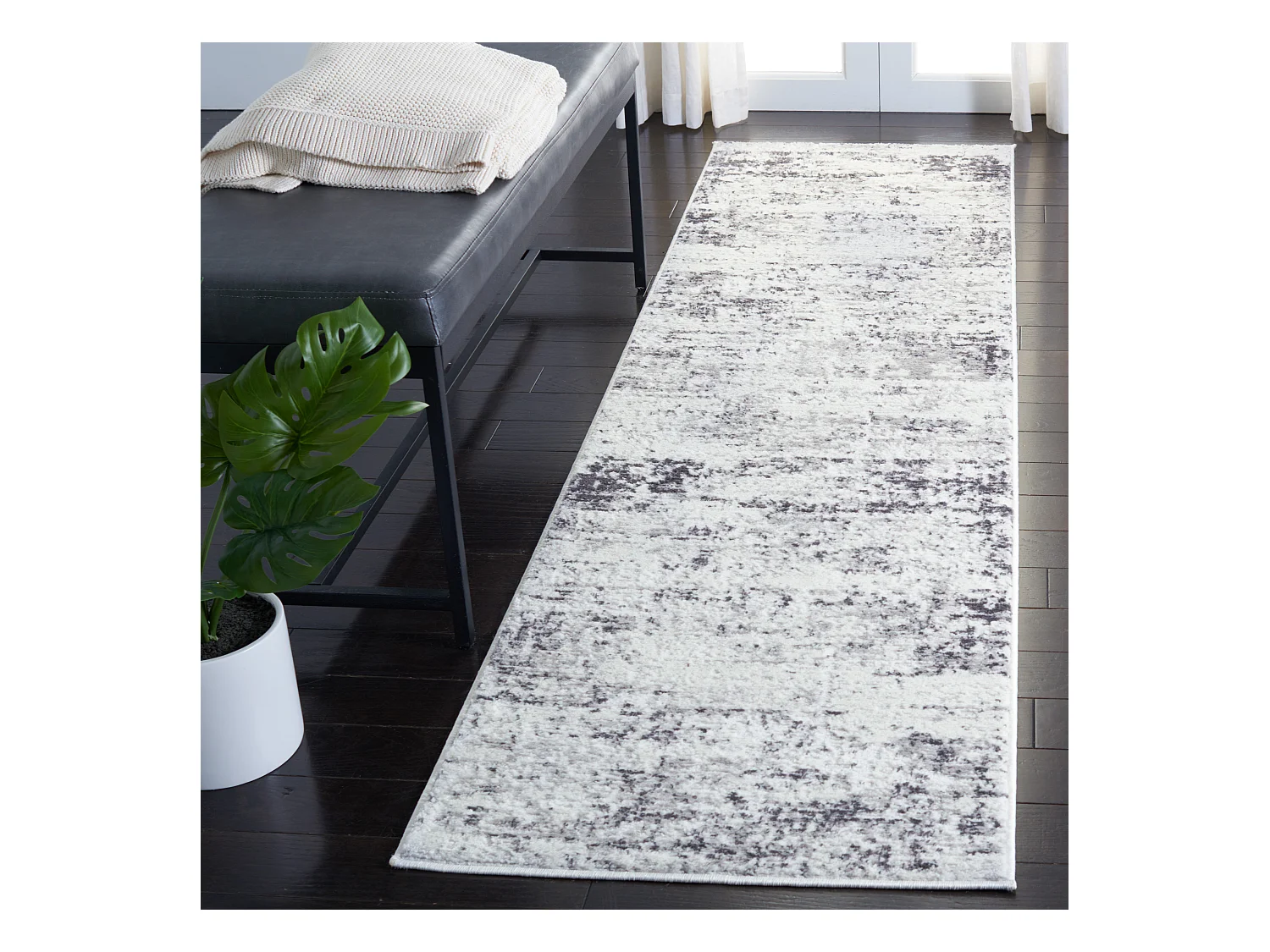 Tapis Ivoire/Gris 66 X 122 cm - Senata