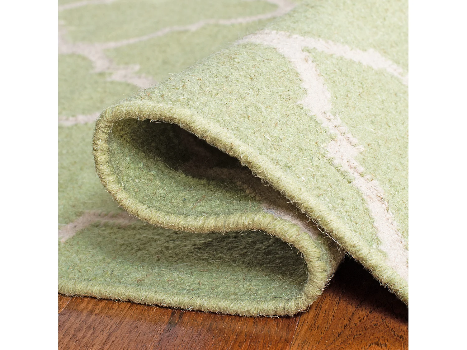 Tapis Vert/Neutre 183 X 183 cm - Calla