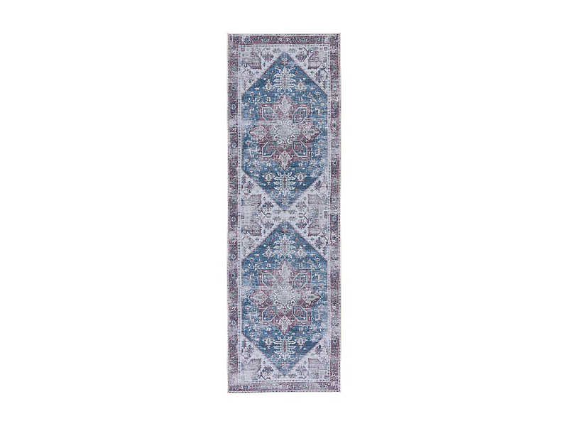 Tapis Bleu Marine/Rouge 76 X 244 cm - Arianne