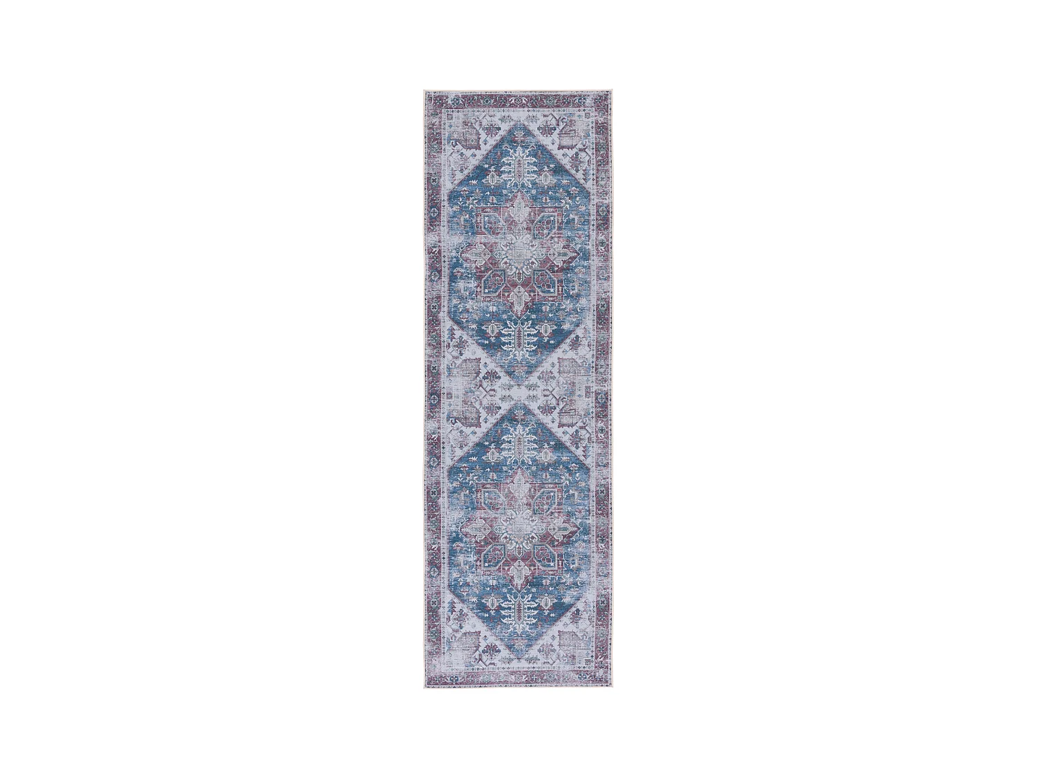 Tapis Bleu Marine/Rouge 76 X 244 cm - Arianne