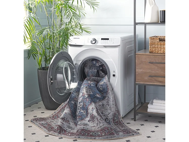 Tapis Bleu Marine/Rouge 76 X 244 cm - Arianne